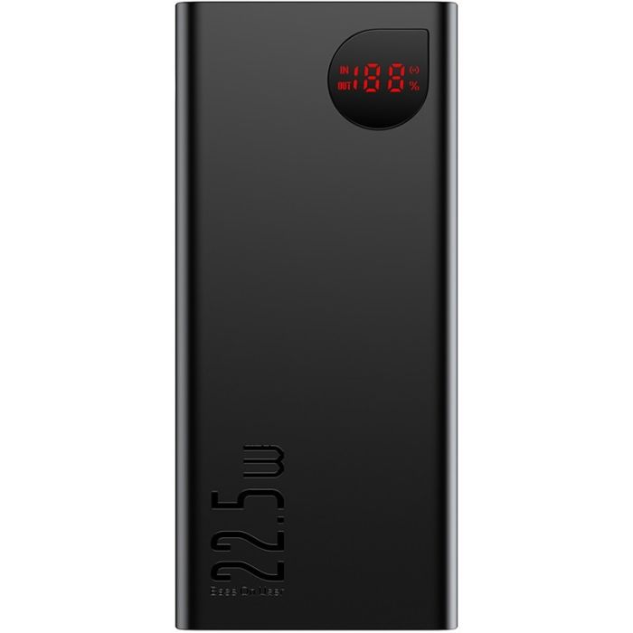 Baseus Adaman Metal Digital Display 20000 mAh 22.5W PPXJ060001 Black