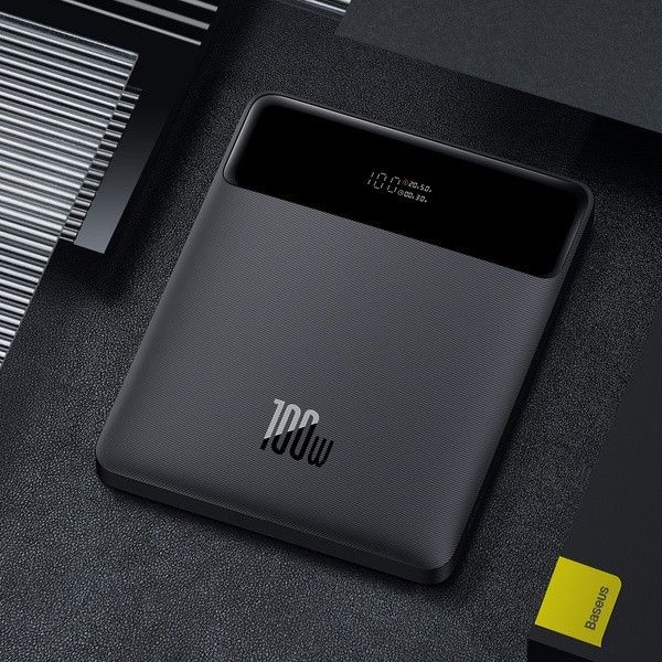 Baseus Blade Digital Display 20000 mAh 100W 5A з Технологією QC4.0+PD3.0 + кабель Type-C to Type-C 100W 20V/5A 1м Black (PPDGL-01)