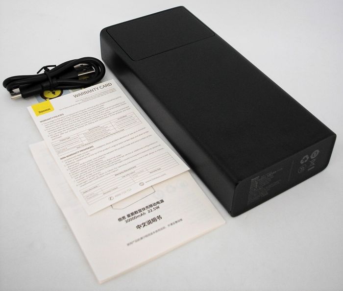 Baseus 20000 mAh 22,5 Wреальна ємність швидка зарядка сертифіікований