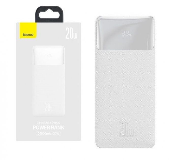 Baseus 20000 mAh 20W white Baseus powerbank