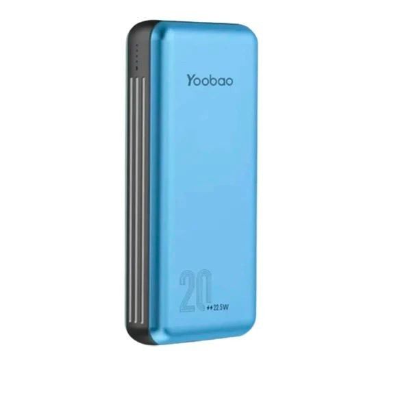 Yoobao LC6 22.5W 20000 mAh Fast Charge Power Delivery, Синій (754875)