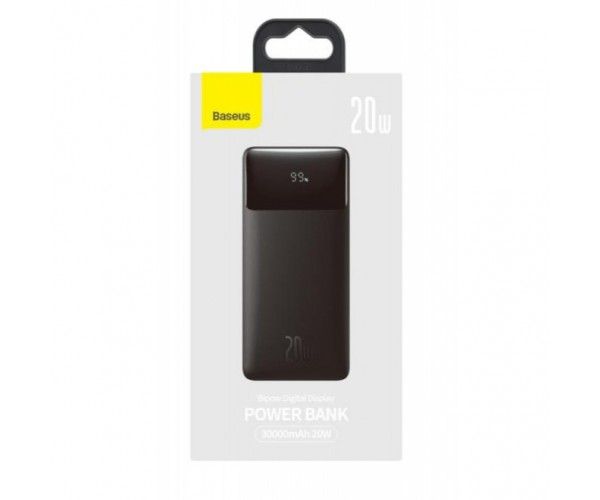 Baseus Bipow Digital Display Powerbank 20W 30000 mAh Black (PPBD050401)