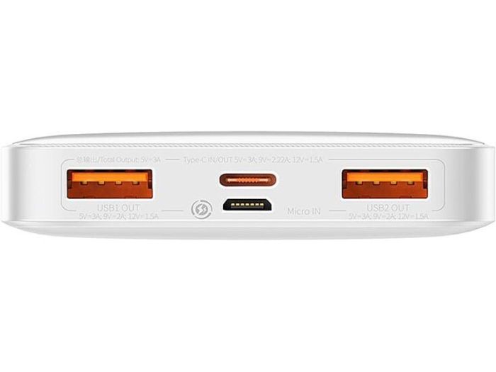 Baseus Bipow Digital Display 20W 10000 mAh white (PPDML-L02)