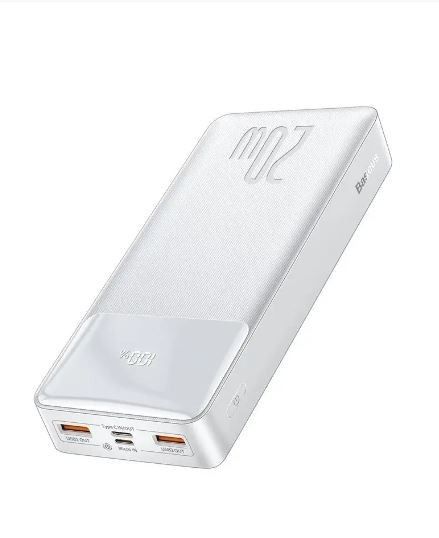 Повербанк (УМБ) Powerbank Baseus AirPow 20000 mAh, 20W, White (PPAP20K)
