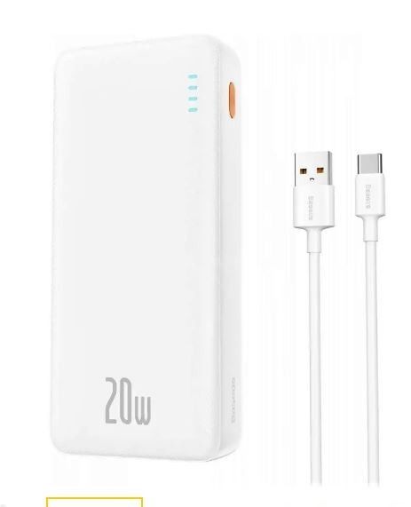 Baseus  AirPow 20000 mAh, 20W, White (PPAP20K)