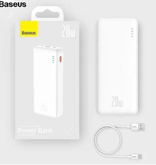Baseus  AirPow 20000 mAh, 20W, White (PPAP20K)
