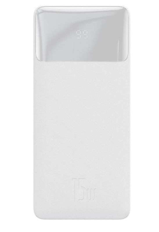 Baseus Bipow 10000 mAh, 2xUSB, USB-C, 15 W