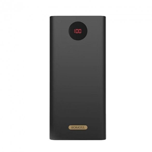 Romoss PEA60 60000 mAh (3USB+Type-C) з швидкою зарядкою 22.5W SCP QC3.0 PD3.0, чорний