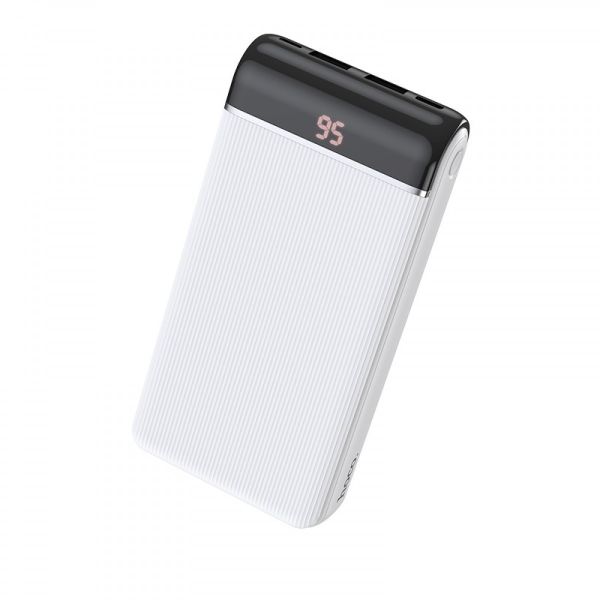 Портативний акумулятор Повербанк Power Bank HOCO Li-Pol 20000 mAh J59A | Type-C/Lightning, 5V-2A | white