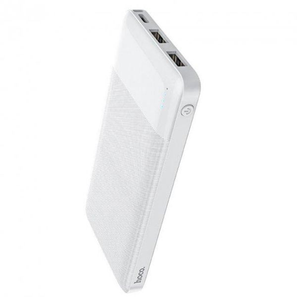 Зовнішній акумулятор Power Bank Hoco J72 Easy travel 10000 mAh White