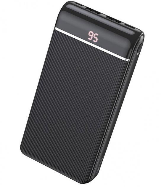 Портативний акумулятор Повербанк Power Bank HOCO Li-Pol 20000 mAh J59A | Type-C/Lightning, 5V-2A | black