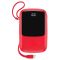 Baseus Q Pow 10000 mAh premium 15W 3A с технологией QC3.0+PD3.0 и iP кабелем карманная стильная Mini Red