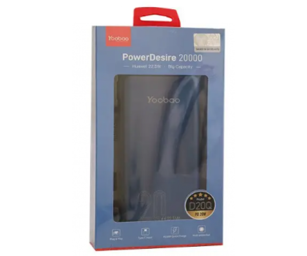 Yoobao 2D 20000 mah 22.5W Blue