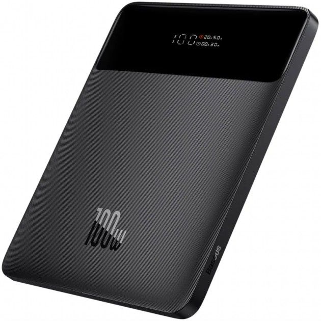 Baseus Blade 100W 20000 mAh для ноутбука зі швидкою зарядкою та дісплеєм Black (Baseus_20000_100)