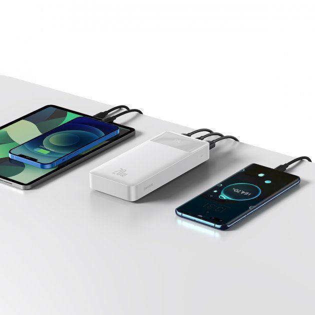 Baseus Bipow Digital Display 20000 mAh 20W White (PPDML-M02)