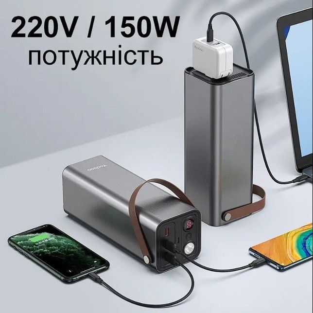 Yoobao 46200 mah  170 Wh , для ноутбука телефону Зарядна станція з підтримкою 220v
