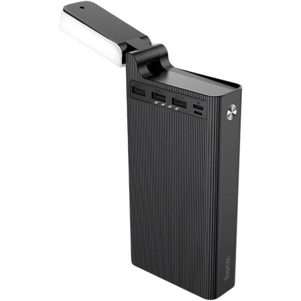 HOCO з ЛЕД ЛАМПОЮ на 3 виходи 30000 mAh Чорний