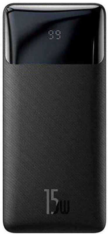 Портативна батарея Baseus Bipow Digital Display Power Bank 30000mAh 15W Black