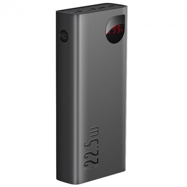 Baseus  20000 mAh 22.5W 2xUSB 2.1A, micro-USB, Type-C, портативна батарея