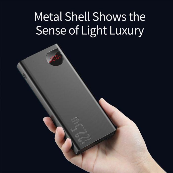 Baseus  20000 mAh 22.5W 2xUSB 2.1A, micro-USB, Type-C, портативна батарея