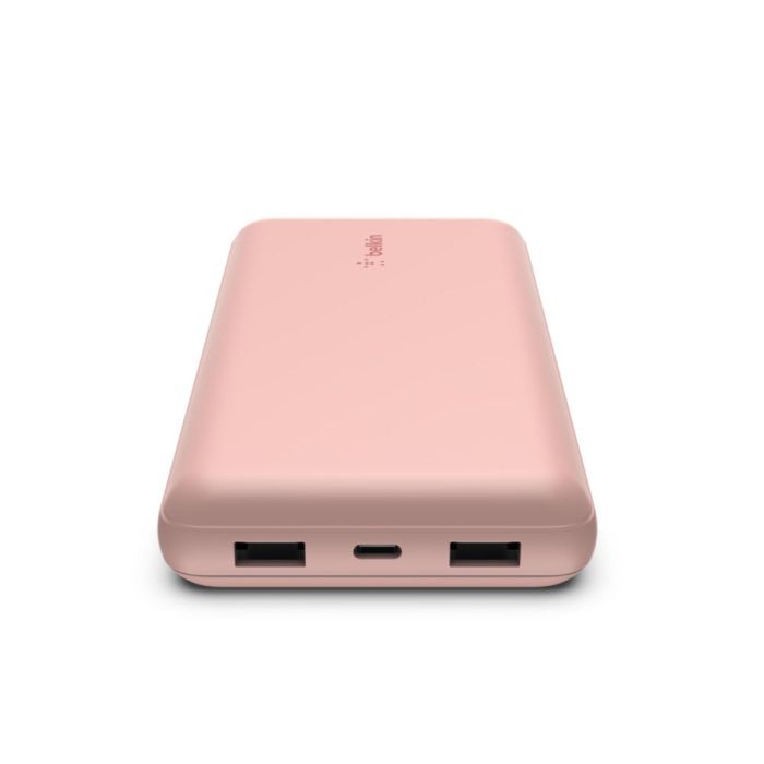 Belkin 20000 mAh 15W Dual USB-A, USB-C Rose Gold