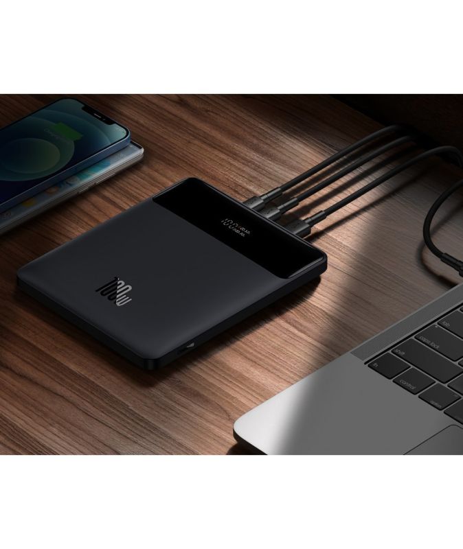 Baseus Blade Digital Display 20000 mAh 100W Powerbank для MacBook PPDGL-01 Чорний