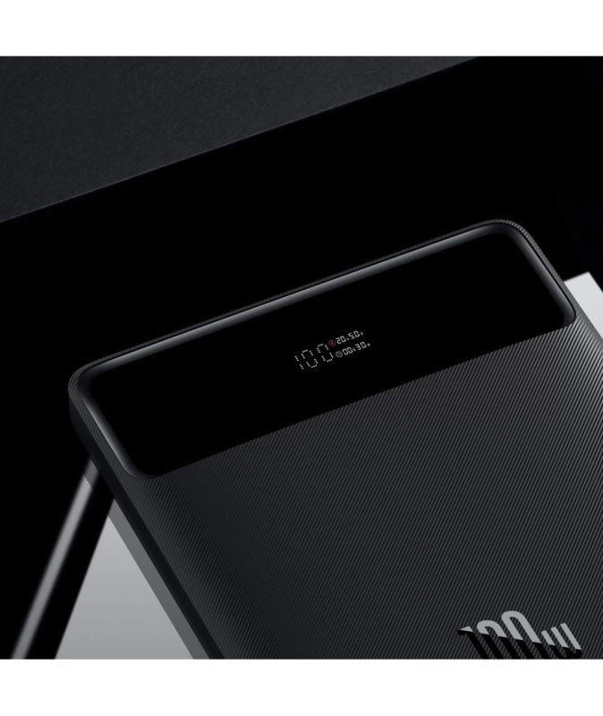 Baseus Blade Digital Display 20000 mAh 100W Powerbank для MacBook PPDGL-01 Чорний