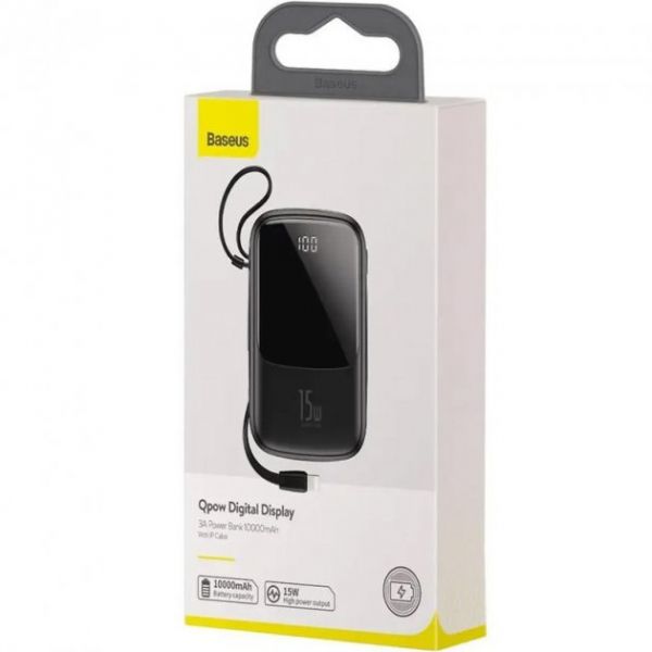 Baseus 10000 mAh 15w Qpow (ppqd-a01) чорний
