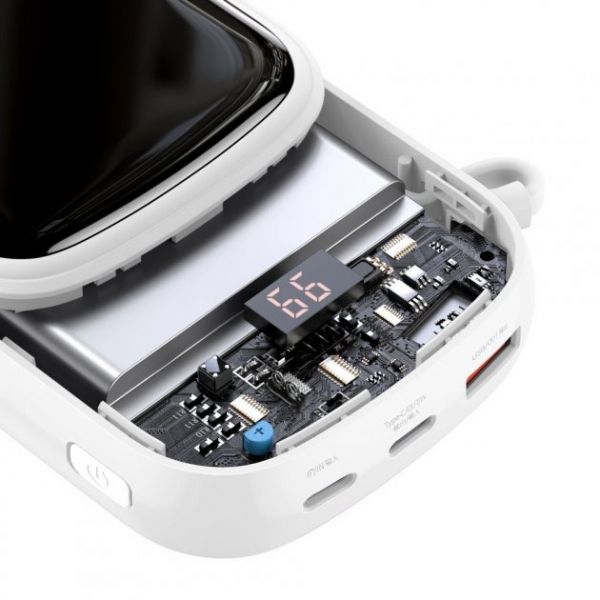 Baseus 20000 mAh Cable q Pow Display 20w (ppqd-h02) White