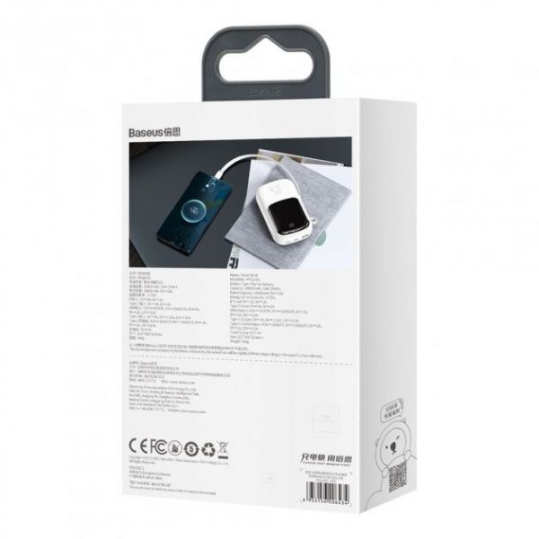 Baseus 20000 mAh Cable q Pow Display 20w (ppqd-h02) White
