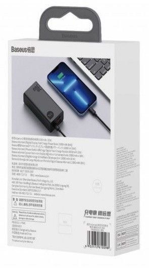 Baseus Adaman 10000 mAh Metal Digital 30w (ppad040001) Black