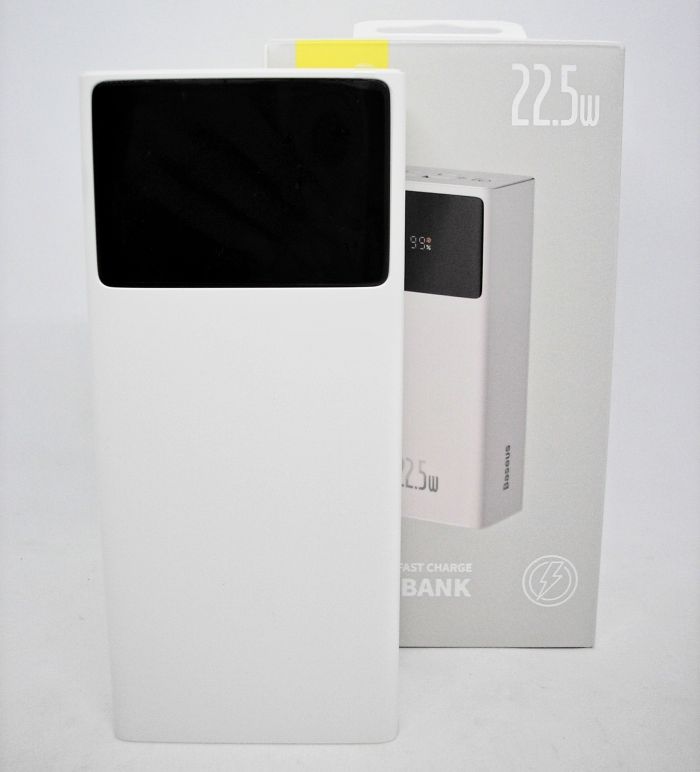Baseus 30000 mAh22,5 W реальна ємність білий повербенк сертифікований
