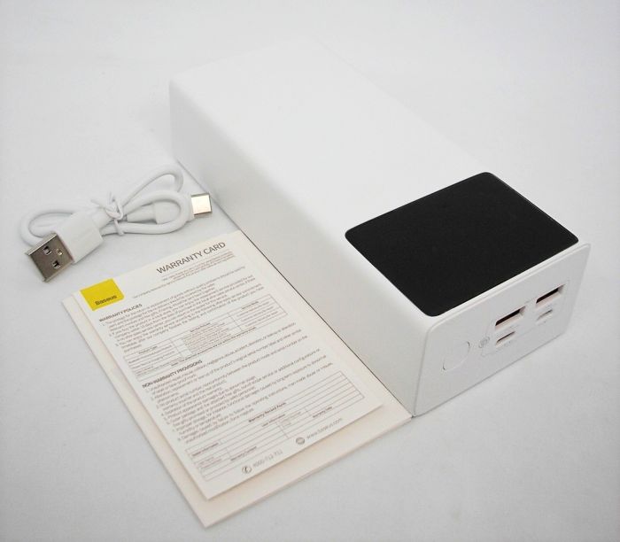 Baseus 30000 mAh22,5 W реальна ємність білий повербенк сертифікований