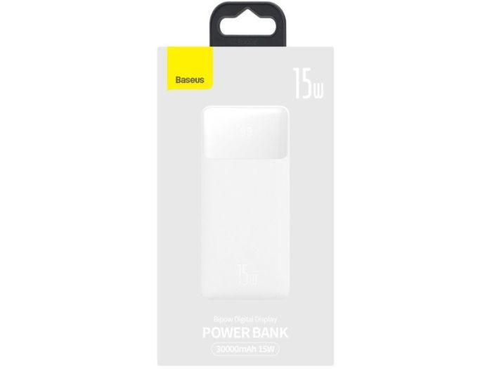 Baseus Bipow Digital Display 30000 mAh 15W White (PPDML-K02)