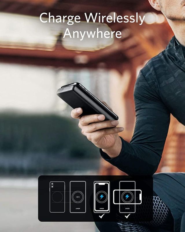 Anker PowerCore III Sense 10000 mAh 18W with Wireless 10W Black (A1617H11)