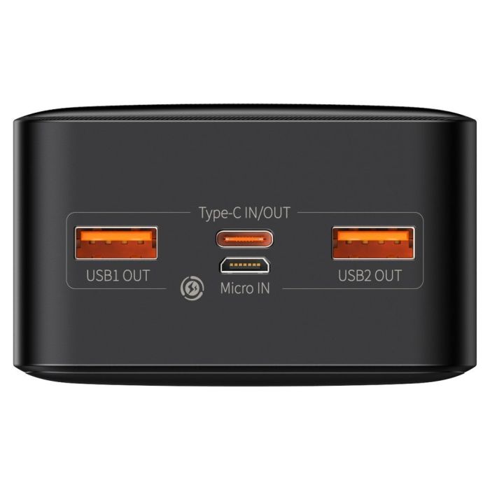 Baseus Bipow Digital Display (Overseas Edition) 30000 mAh 20W (QC3.0 PD) (PPBD050401) Black