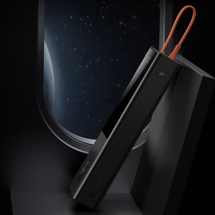 Baseus Elf 20000 mAh 2USB/1Type-C+Type-C Cable, 5A/65W Black (PPJL000001)