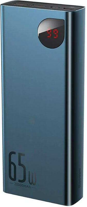 Baseus Amblight Digital Display Quick Charge 20000 mAh 65W Blue