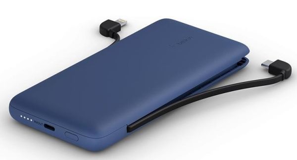 Belkin 10000 mAh 23W integrated cables Blue
