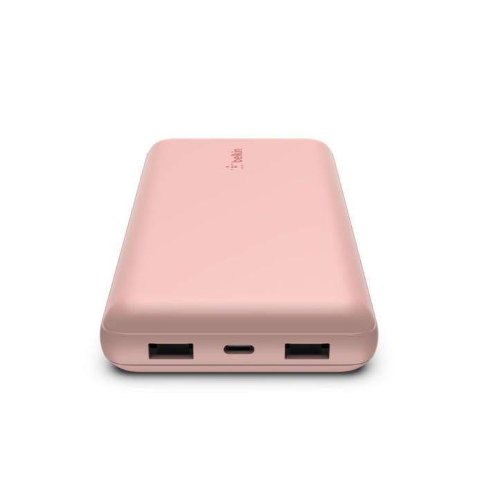 Belkin 20000 mAh 15W Dual USB-A, USB-C Rose Gold