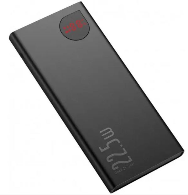 Baseus 10000 mAh Adaman Metal Digital Display 22.5W QC3.0 PD3.0 Black