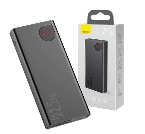 Baseus 20000 mAh , 22,5w , для заряду телефону, акумуляторний з usb виходами