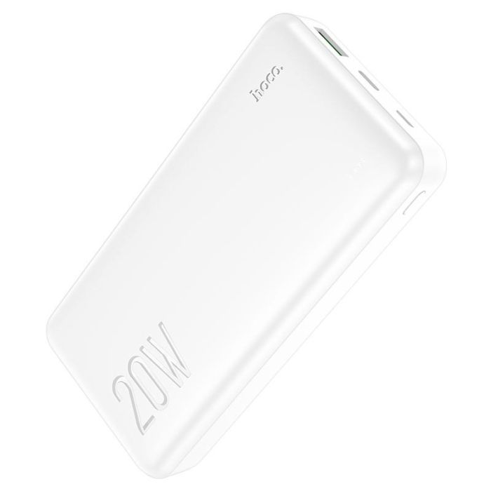 Hoco J87A Tacker зі швидкою зарядкою (20000 mAh 1USB/1Type-C, PD 20W/3A, QC/PD) - Білий