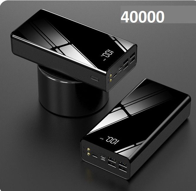 Hoco 40000 mAh 4xUSB з ліхтариком