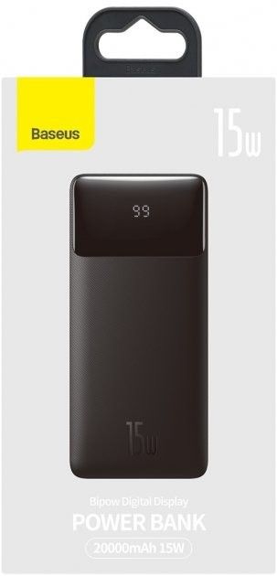 Baseus Bipow Digital Display 15W 20000 mAh Black (PPDML-J01)