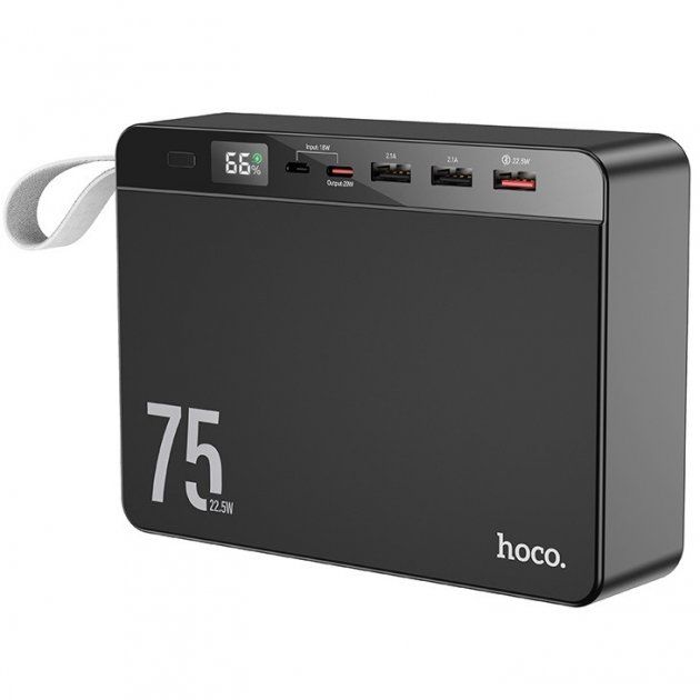 Hoco J94 Overlord 22.5W 75000 mAh Black