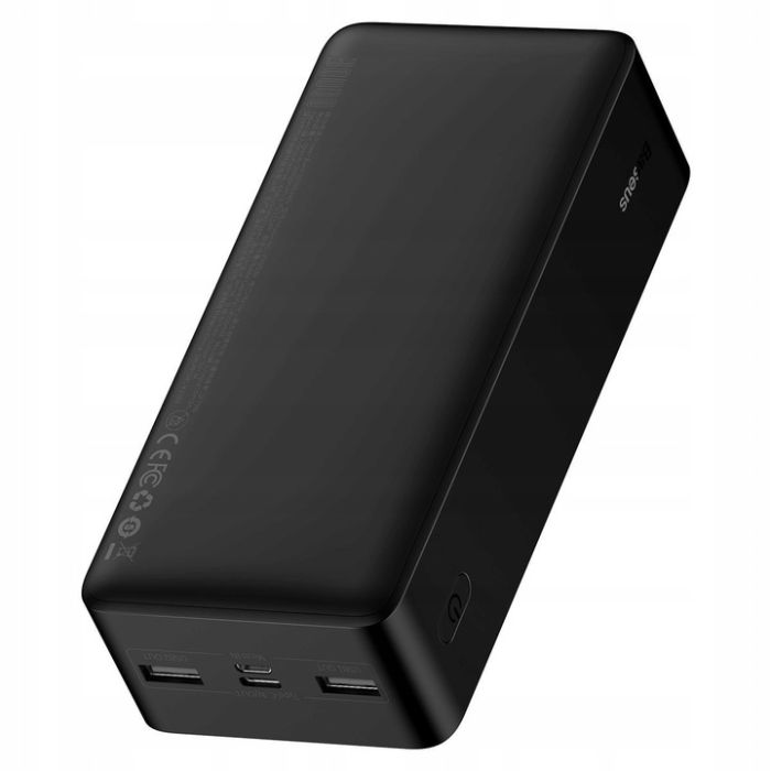 Baseus Bipow (PPDML-K01) Чорний на 30 000 mAh/15 Вт 2хUSB-A/USB-C