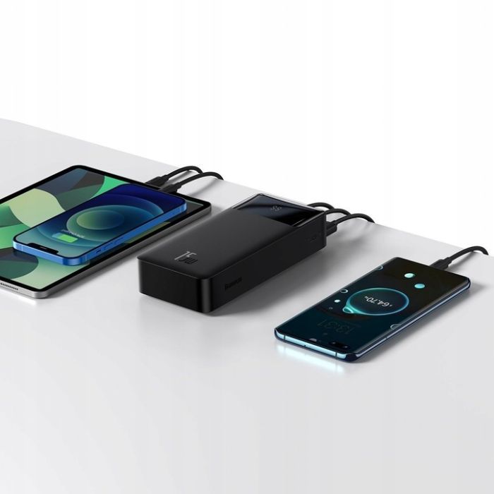 Baseus Bipow (PPDML-K01) Чорний на 30 000 mAh/15 Вт 2хUSB-A/USB-C