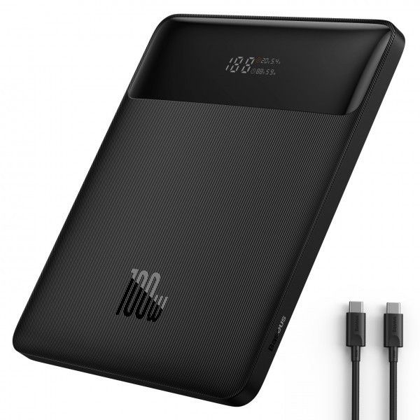 Павербанк Baseus Blade Digital Display 100W 20000mAh (чорний) PPDGL-01