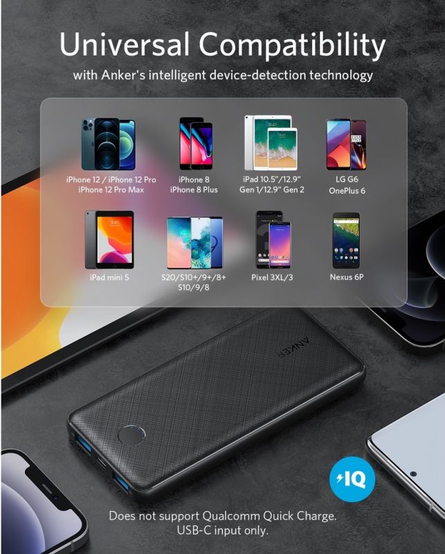 Anker PowerCore III Slim 10000 mAh (Black) (6809308)